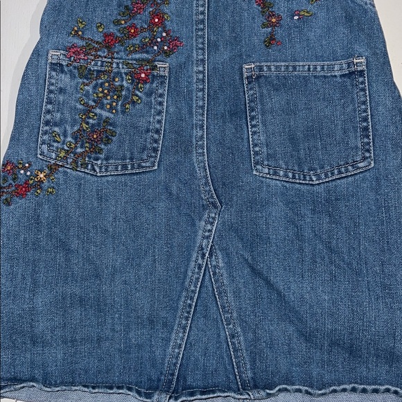 Oshkosh denim embroidered overall dress toddler size 3 - Picture 10 of 11